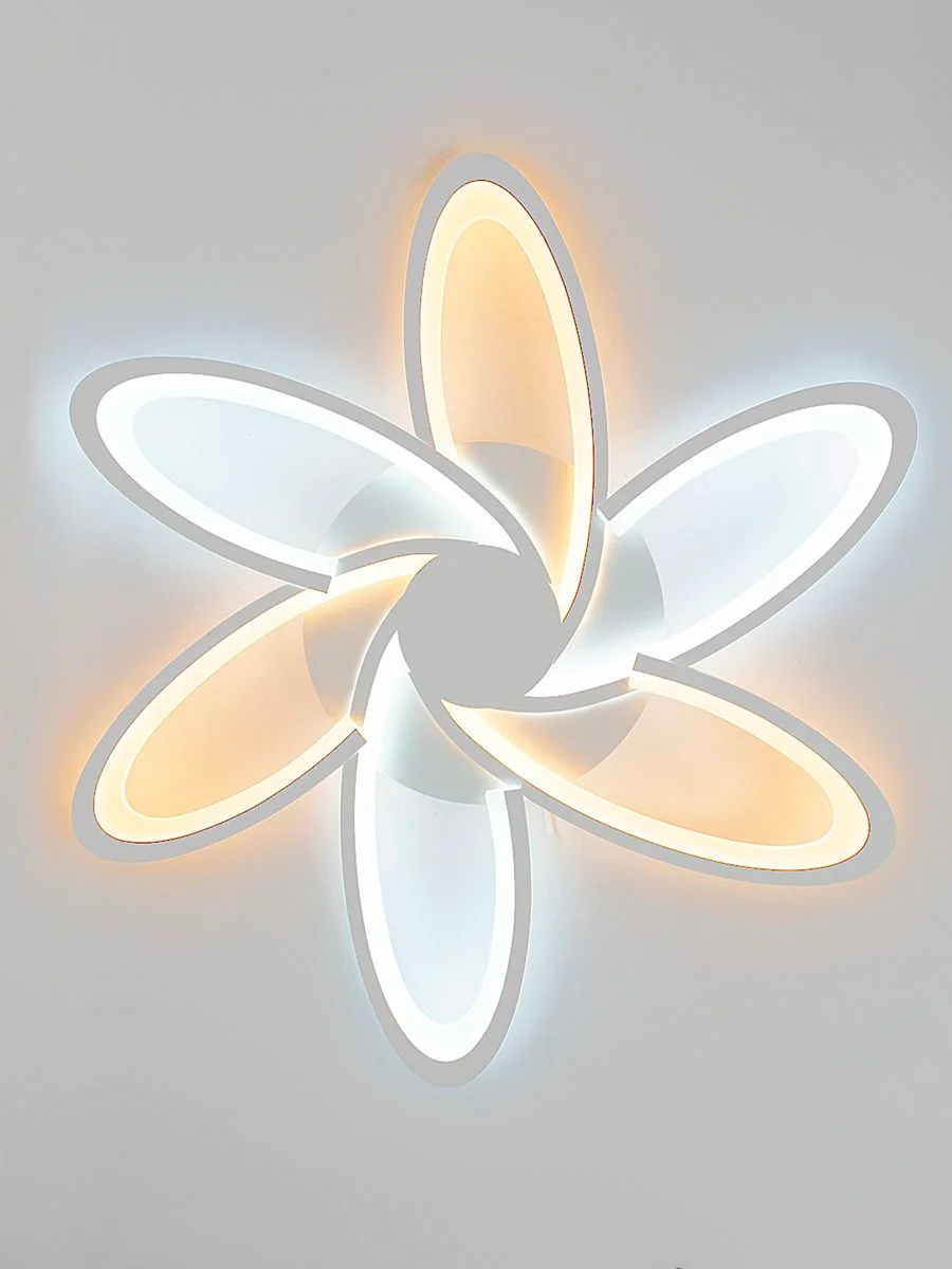Белый светодиодная диммируемая люстра 3000-6500К 90Вт GLANZEN LED-0090-SATURN-white 35 кв.м 4 р