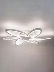 Белый светодиодная диммируемая люстра 3000-6500К 90Вт GLANZEN LED-0090-SATURN-white 35 кв.м 4 р