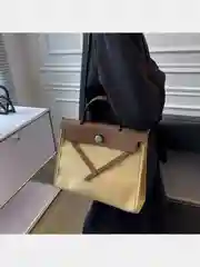 Сумка тоут через плечо, эко кожа, текстиль