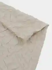 Шторка для ванной DeNASTIA "Жатка" 200x200, ПЭ с водоотталкивающей пропиткой, молочная