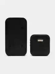 Черный умный дверной WIFI звонок, с видеокамерой, видеоглазок, видеодомофон