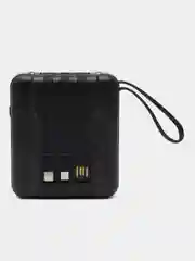 Хром внешний аккумулятор c быстрой зарядкой с встроенными кабелями Power Bank, 20000/30000 mAh