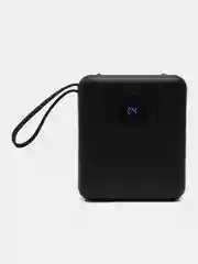 Хром внешний аккумулятор c быстрой зарядкой с встроенными кабелями Power Bank, 20000/30000 mAh