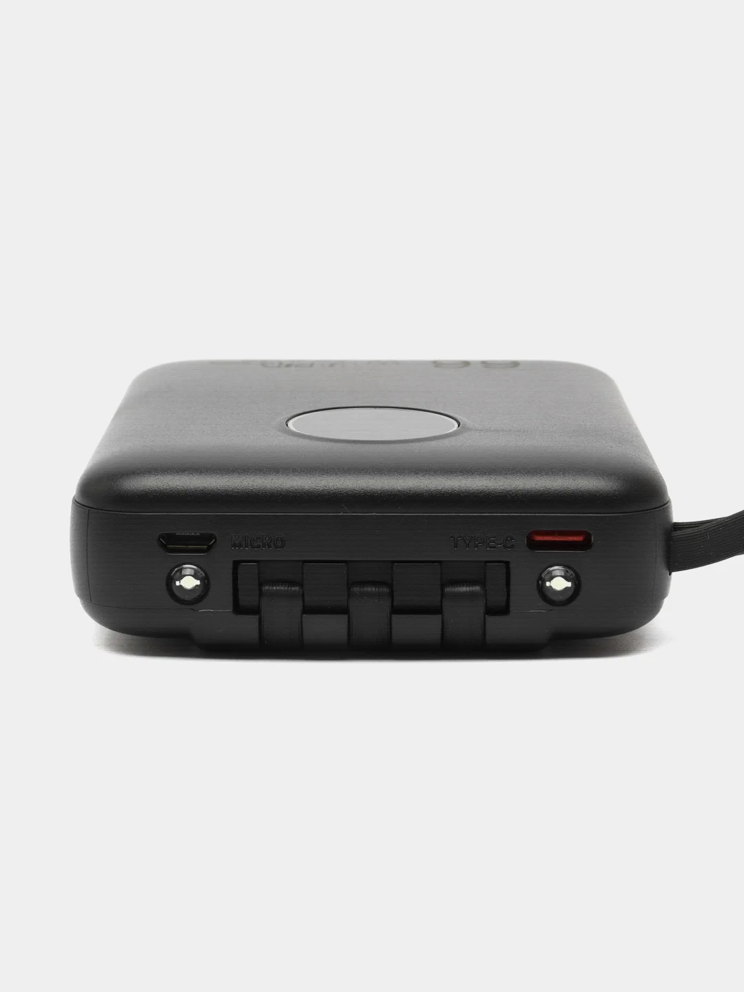 Хром внешний аккумулятор c быстрой зарядкой с встроенными кабелями Power Bank, 20000/30000 mAh