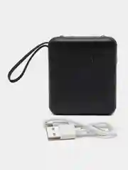 Хром внешний аккумулятор c быстрой зарядкой с встроенными кабелями Power Bank, 20000/30000 mAh