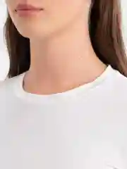 Белый лонгслив женский базовый