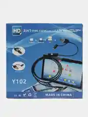 Черный гибкий эндоскоп/ Видеоэндоскоп для смартфона
