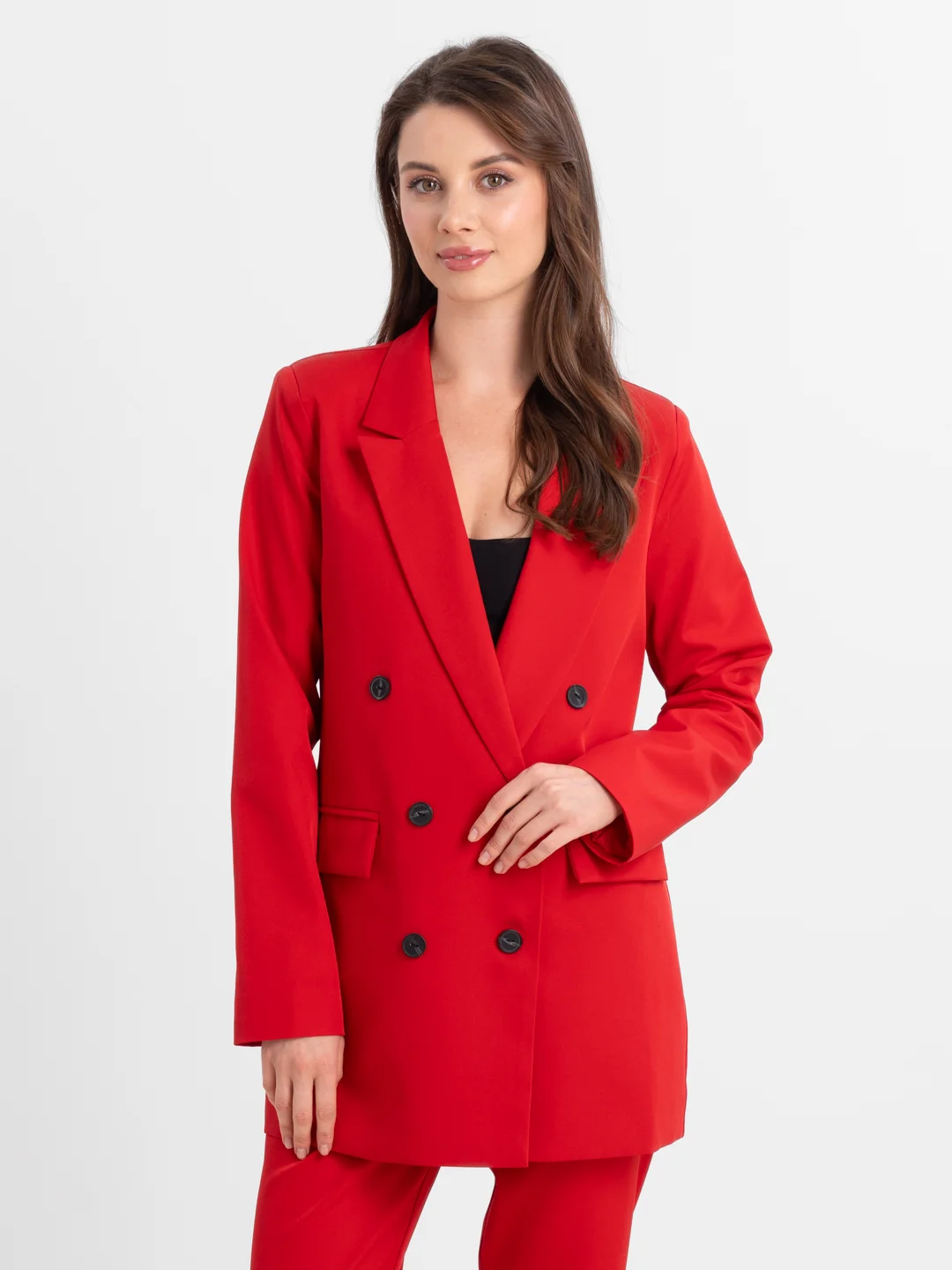 Красный костюм классический деловой женский Blazer