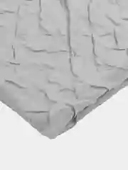 Шторка для ванной DeNASTIA "Жатка" 200x200см, ПЭ с водоотталкивающей пропиткой, св-серая