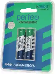 Аккумуляторные батарейки пальчиковые Perfeo AA2500mAh/2ШТ в блистере