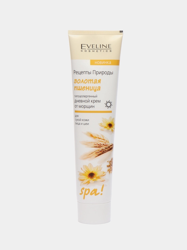 Eveline Рецепты природы Spa! Крем ЗОЛОТАЯ ПШЕНИЦА дневной от морщин для сухой кожи, 125
