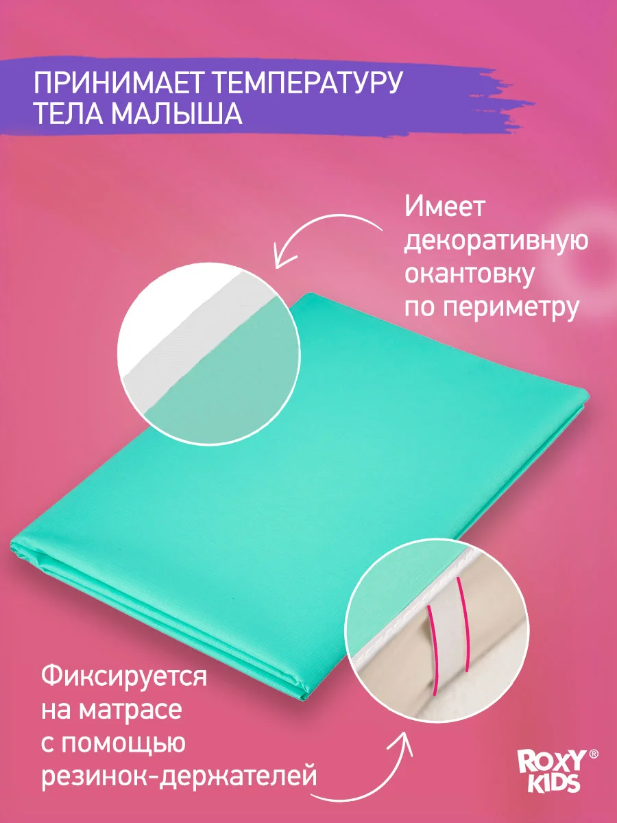 Ледяной клеенка непромокаемая на резинках в кроватку