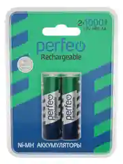 Аккумуляторные батарейки мизинчиковые Perfeo AAA1000mAh/2шт в блистере