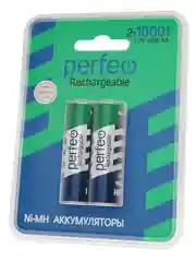 Аккумуляторные батарейки мизинчиковые Perfeo AAA1000mAh/2шт в блистере