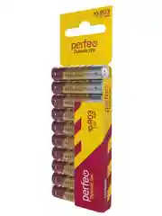 Батарейки солевые мизинчиковые Perfeo R03/10ШТ в плёнке
