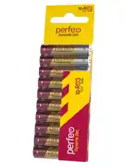 Батарейки солевые мизинчиковые Perfeo R03/10ШТ в плёнке