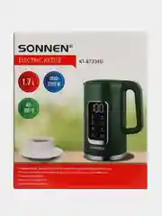 Чайник электрический Sonnen, 454689, двойные стенки, терморегулятор, дисплей, 1,7л 2200 Вт