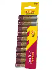 Батарейки солевые пальчиковые Perfeo R6/10ШТ в плёнке