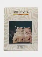 Бежевый белье постельное 2 спальное евро 200Х215 (70х70) бязь Dolce Vita 100% хлопок