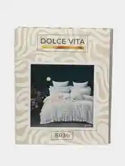 Молочный белье постельное 2 спальное евро 200Х215 (70х70) бязь Dolce Vita 100% хлопок