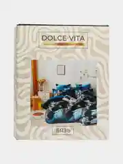 Синий белье постельное 2 спальное евро 200Х215 (70х70) бязь Dolce Vita 100% хлопок