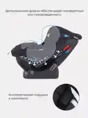 Черный автокресло RANT LB-777 "Pilot" Active Line (Black) группа 0-1 (0-18 кг)