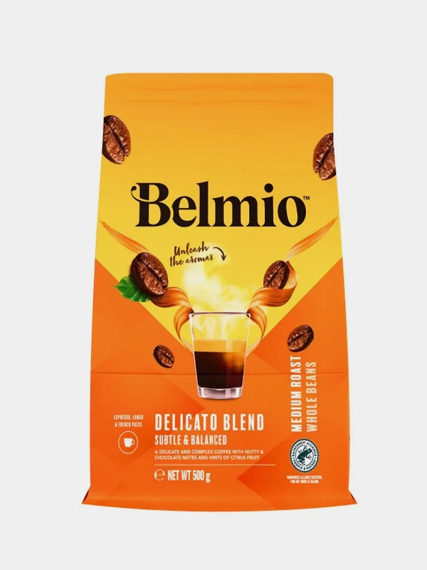 Кофе в зернах Belmio Delicato Blend, 100% арабика, 500 г