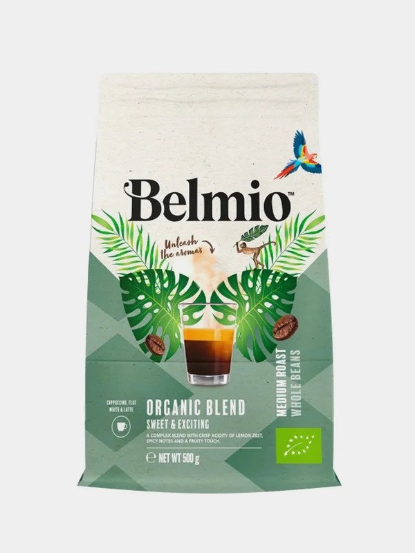 Кофе в зернах Belmio Organic Blend, 100% арабика, 500 г