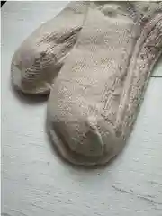 Бежевый теплые женские шерстяные носки, вязанные, зимние