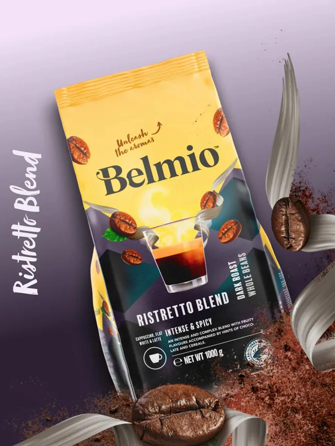 Кофе в зернах Belmio Ristretto Blend, 60% арабика, 500 г