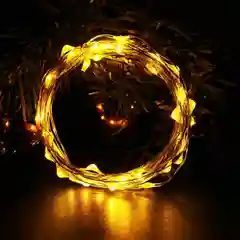 Гирлянда, новогодние украшения, гирлянда роса, 5 метров, USB, желтая, новый год, подарок