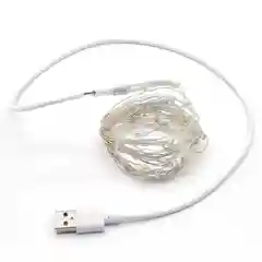Гирлянда, новогодние украшения, гирлянда роса, 5 метров, USB, желтая, новый год, подарок