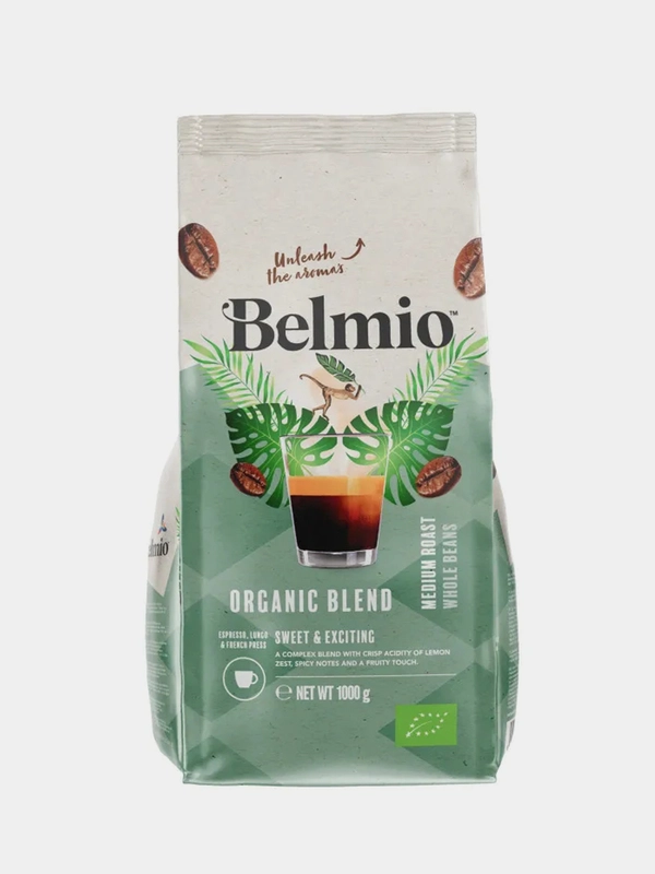 Кофе в зернах Belmio Organic Blend, 100% арабика, 1 кг