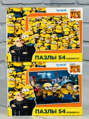 Мозаика пазл гадкий я мультфильм 54 элемента миньоны 2 шт