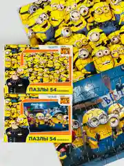 Мозаика пазл гадкий я мультфильм 54 элемента миньоны 2 шт