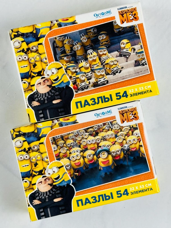 Мозаика пазл гадкий я мультфильм 54 элемента миньоны 2 шт