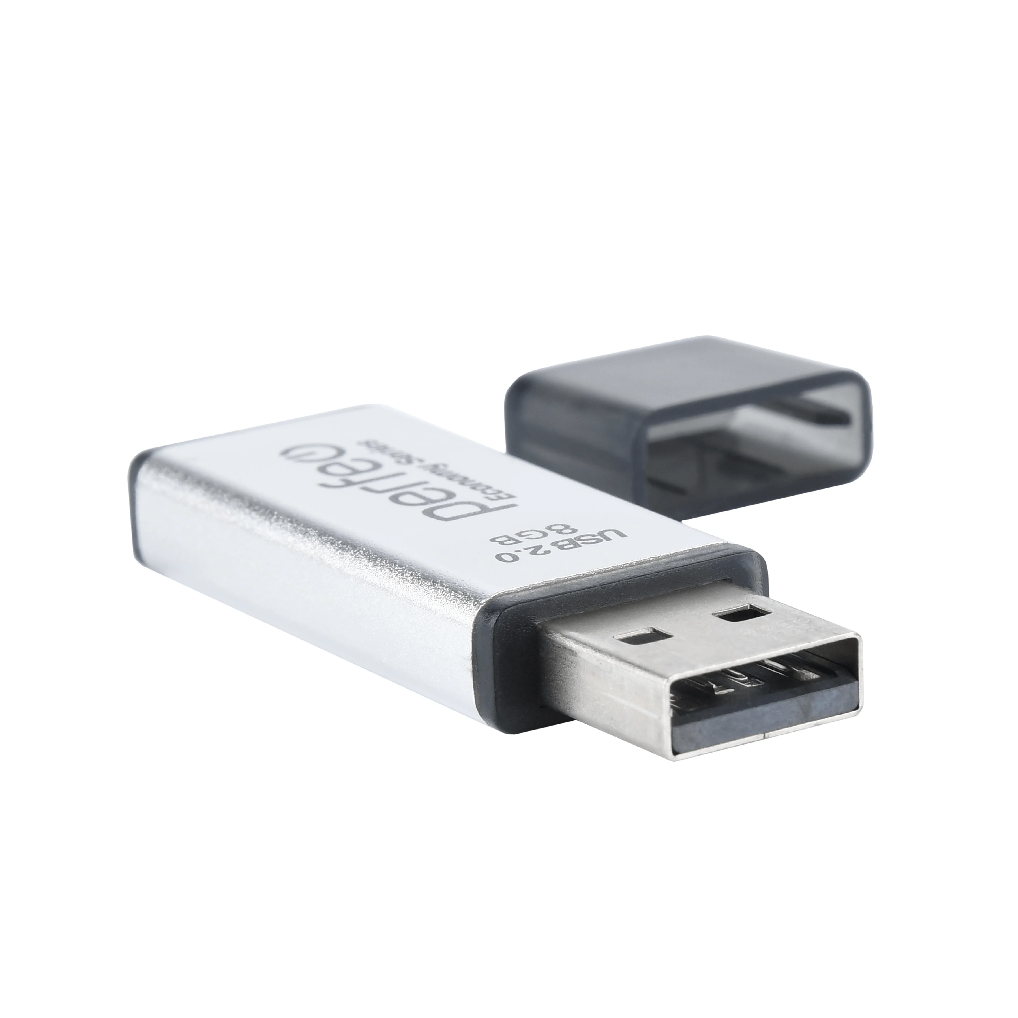 Серебряный usb флешка Perfeo USB 8GB E03