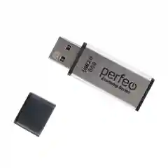 Серебряный usb флешка Perfeo USB 8GB E03