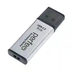 Серебряный usb флешка Perfeo USB 8GB E03