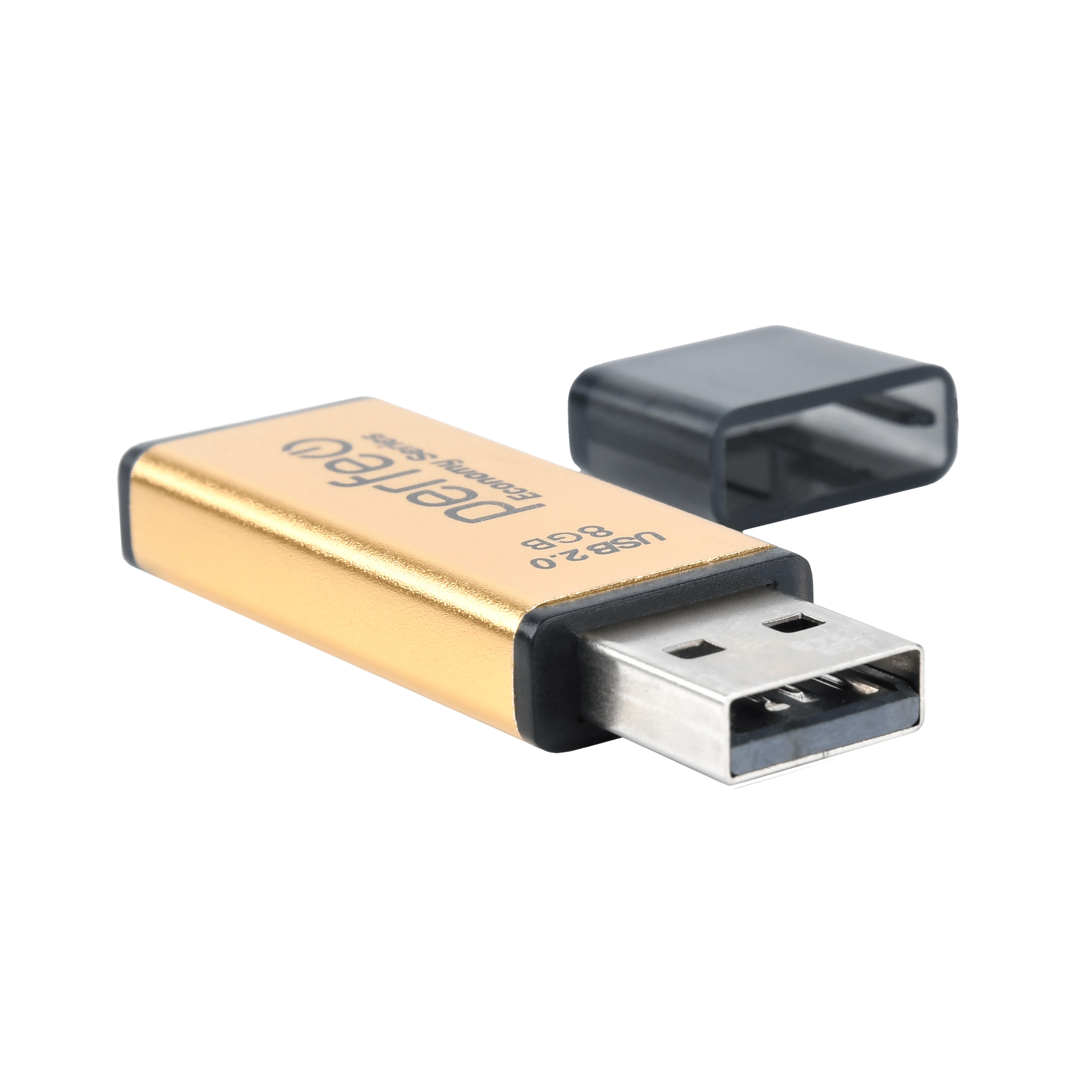 Золотой usb флешка Perfeo USB 8GB E03