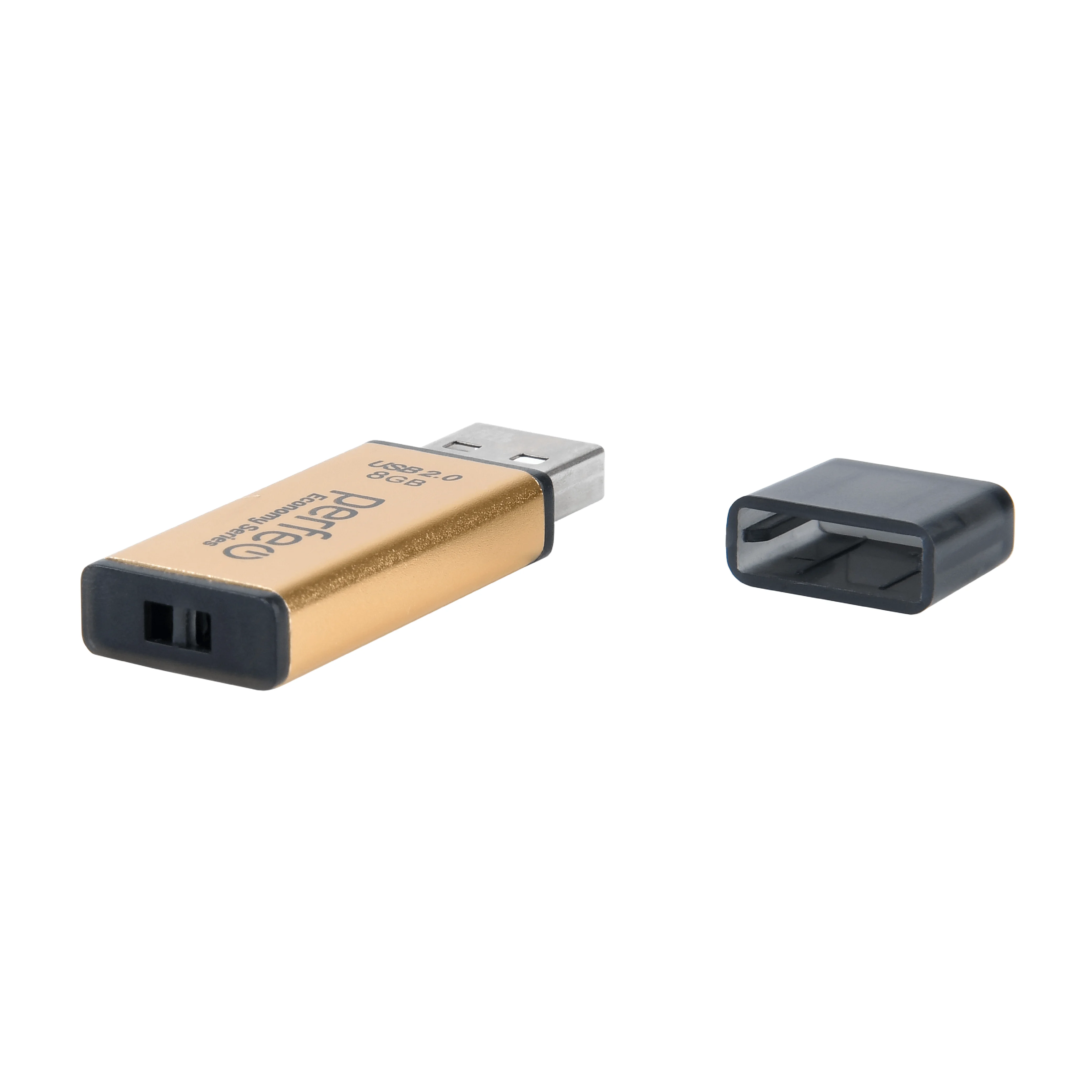 Золотой usb флешка Perfeo USB 8GB E03