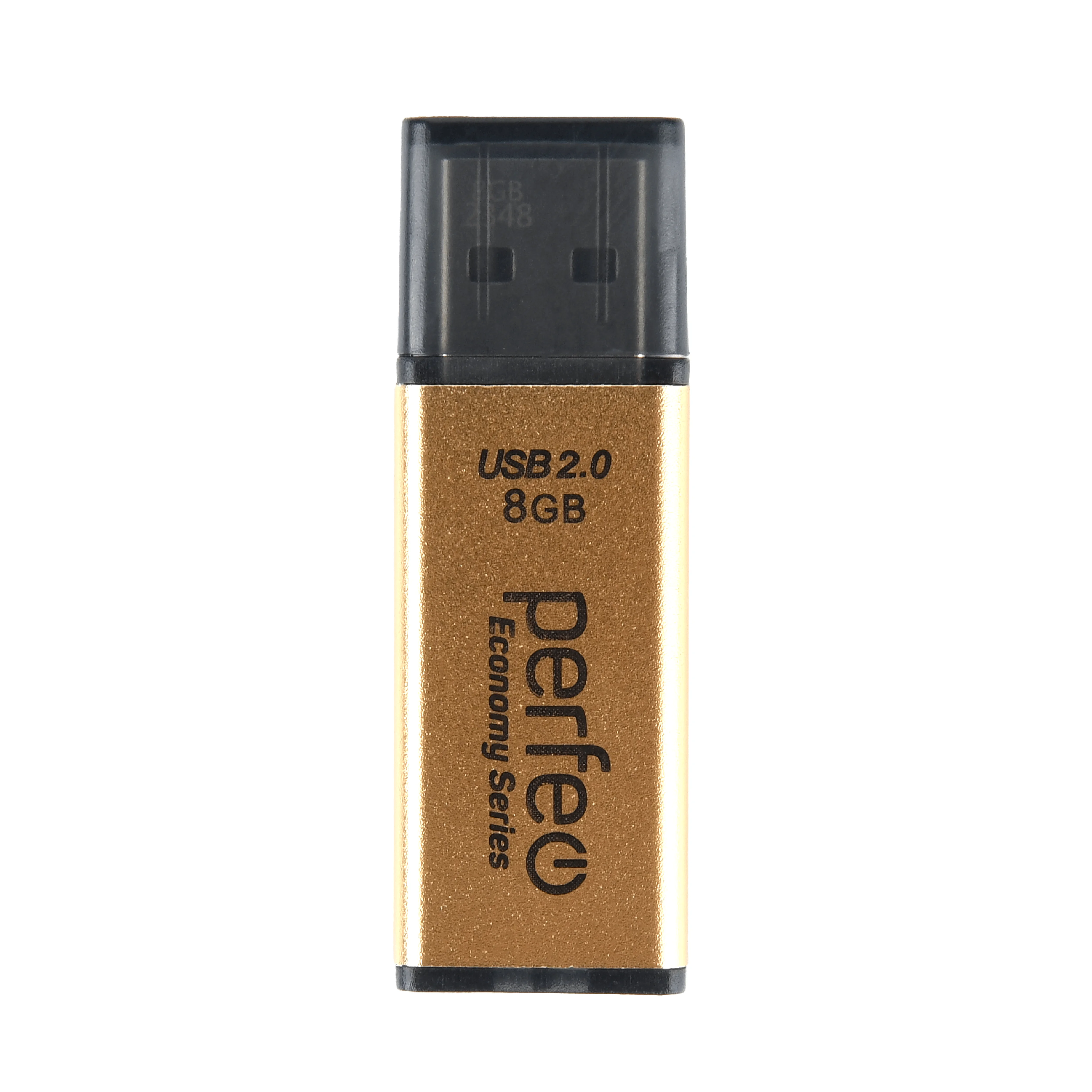 Золотой usb флешка Perfeo USB 8GB E03