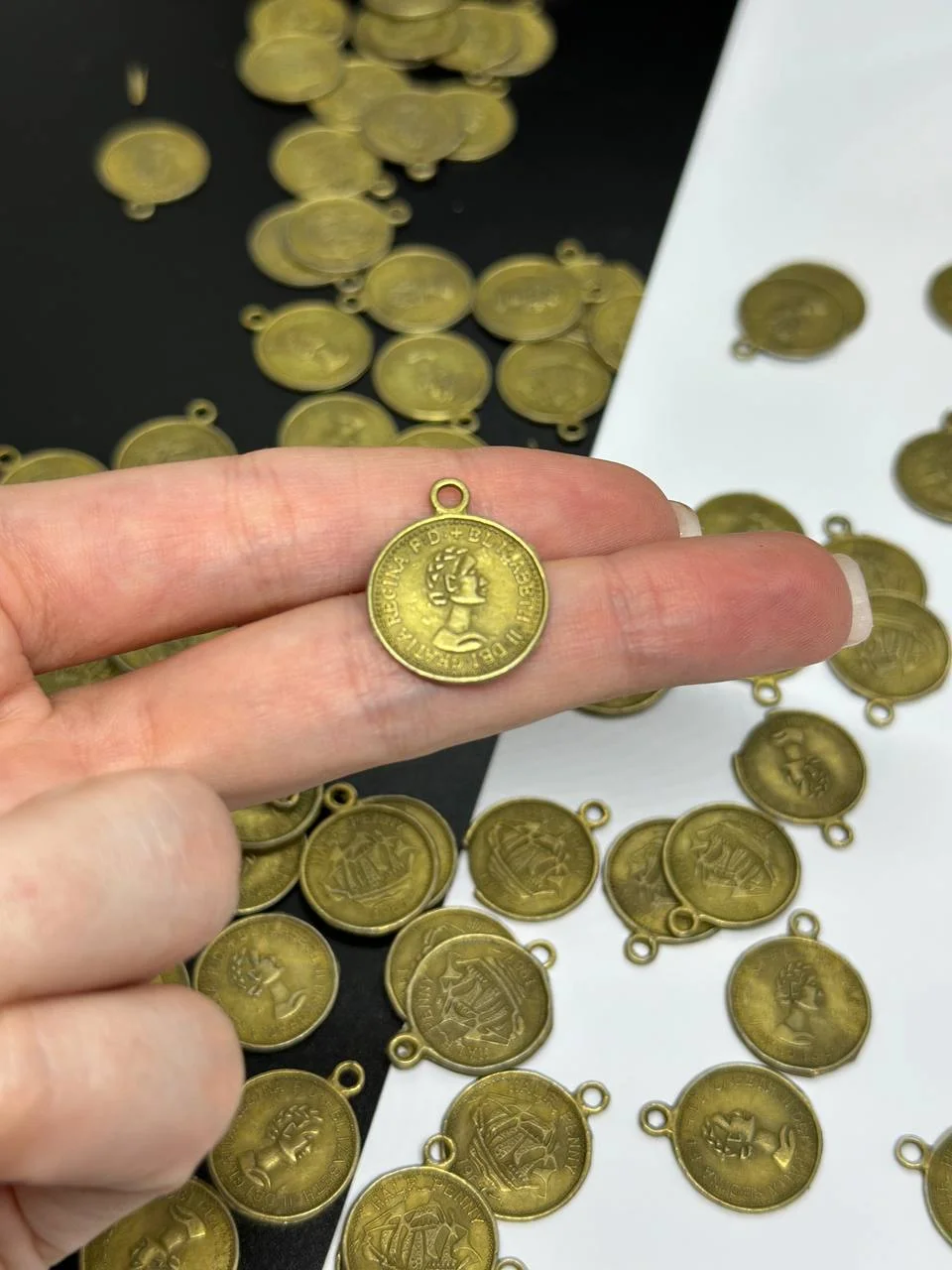 Медный монетки для костюма 100 шт и 50 шт, для восточного танца,для национальных  костюмов