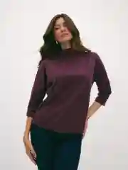 Фиолетовый джемпер женский теплый повседневный