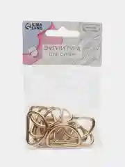 Полукольца для сумок, d = 25 мм, толщина - 3 мм, 10 шт, цвет золотой