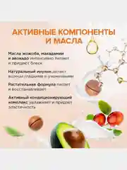 Бальзам для волос Synergetic "Максимальное питание и восстановление", 400 мл, 2 штуки