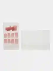 Накладные ногти Тёмный беж, 24 шт, клеевые пластины, форма квадрат, цвет глянц. темно-беж