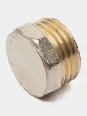 Заглушка OTMO, 1/2", наружная резьба, никелированная латунь