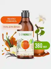 Гель для душа Synergetic "Карамельное яблоко и ваниль", 380 мл, 2 штуки