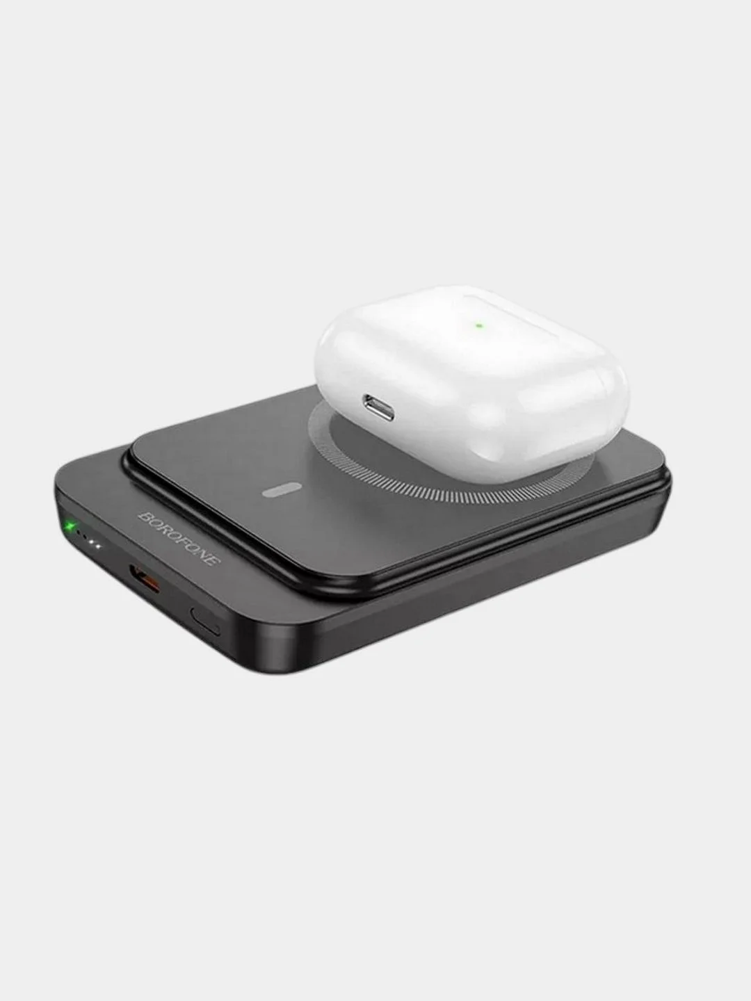 Черный повербанк Borofone BJ63A 10000 mAh для iPhone с magsafe и быстрой зарядкой PD20W QC3.0